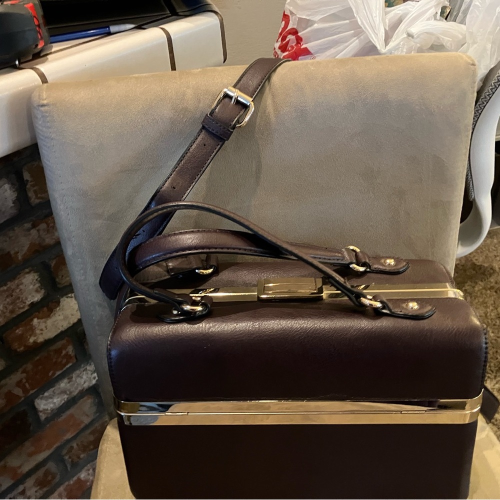 Unique Rectangular Structured Handbox Handbag. Pl… - image 1